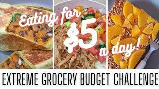 EATING FOR $5 A DAY! Extreme Grocery Budget Challenge | Exmouth Western Australia