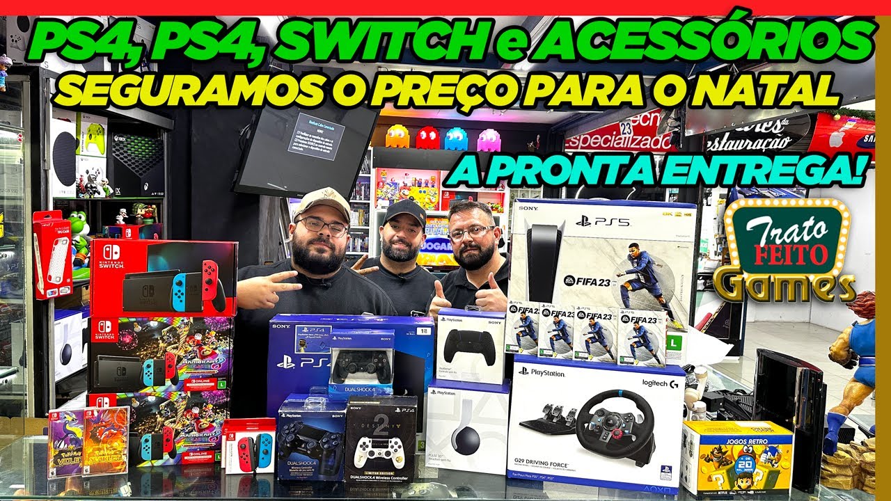 PROMOÇÃO de PS5 e SEMINOVOS CONTINUAM! TRATO FEITO GAMES SANTA EFIGÊNIA