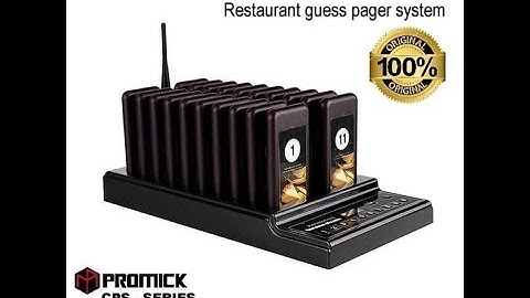 Restaurant Customer paging system - guess paging system - Promick CPS-SERIES - HOW TO SET UP