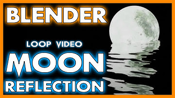 Perfect moon reflection Motion background loop Video