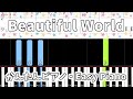 【簡単ピアノ楽譜】Beautiful World - 宇多田ヒカル / エヴァンゲリヲン新劇場版:序 / Utada Hikaru - Evangelion | Easy Piano