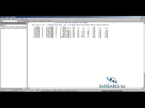 SAS Base Programming   Lesson 10   Creating Permanent Dataset in SAS