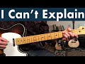 How To Play I Can't Explain On Guitar | The Who Guitar Lesson + Tutorial