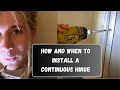 How to install a continuous hinge or geared hinge on a commercial steel door