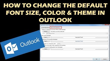 HOW TO CHANGE THE DEFAULT FONT SIZE, COLOR AND THEME IN OUTLOOK 2010, 2013 AND 2019