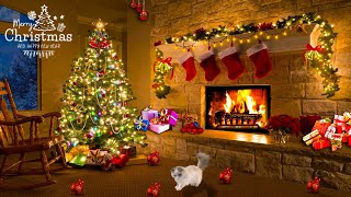 The Best Christmas Songs with a Warm Fireplace 🎄 Christmas Tree & Relaxing Christmas Music 2023 screenshot 2