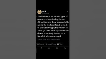 Stop Chasing Shiny Business Objects - Focus On Your Fundamentals!