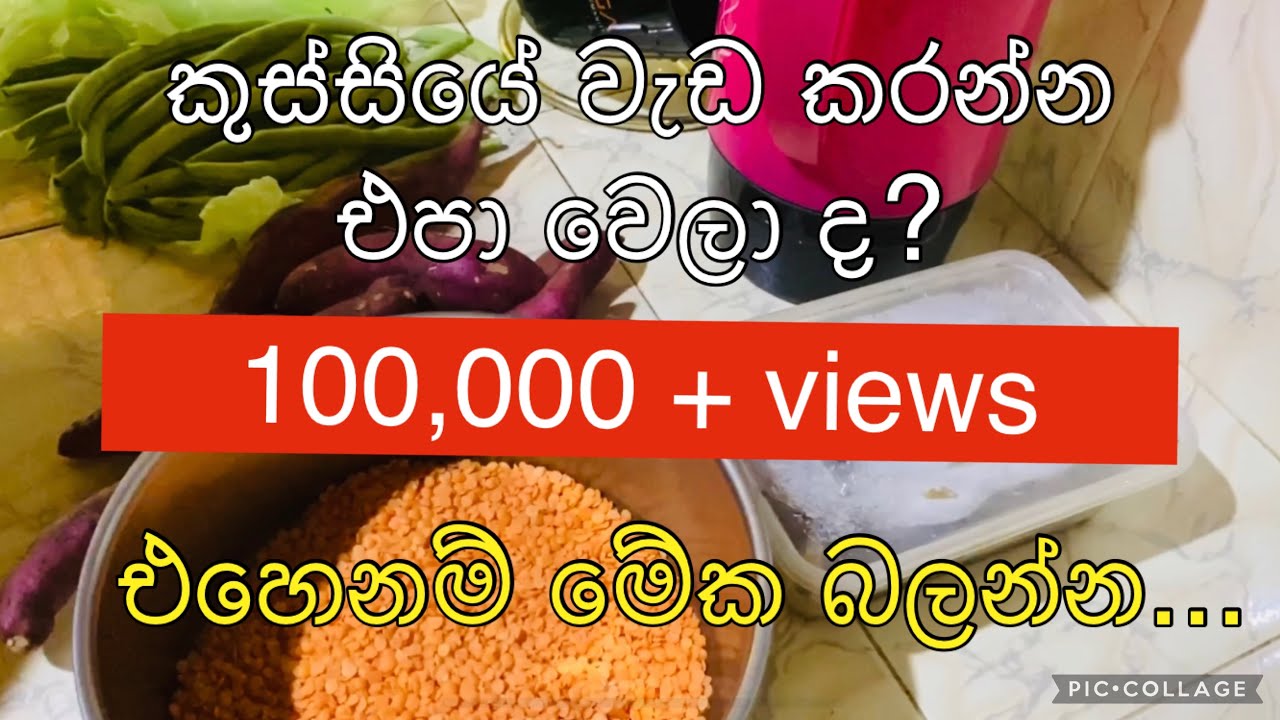 කුස්සියේ වැඩ කරන්න කැම්මැලි ද? මටත් එහෙමයි..එහෙනම් මේ පැත්තට එන්න | Kitchen Time Motivational Video