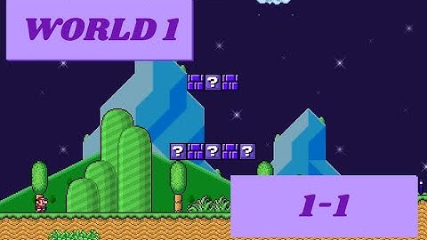 SMBX 1.4.5 The Rescue Purple: 1-1 Violet Plains (World 1 🍄🟣)