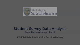 Excel Analysis Part 4 - Data Assessment