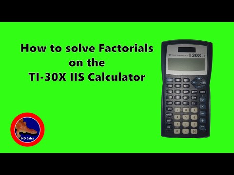 Видео: Где находится кнопка факториала на TI 30x?