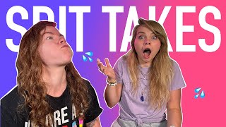 Try Not To Laugh Spit Take Challenge Pt. 3 - Saucy Jokes Edition - Hailee And Kendra