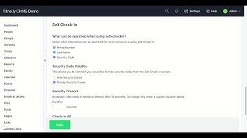 Tithe ly ChMS Check In
