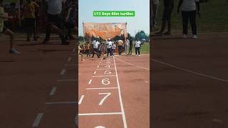 U12Boys 80m hurdles #trending #juniorathlete #trackandfield #sports #trybwearathletics #olympicsport