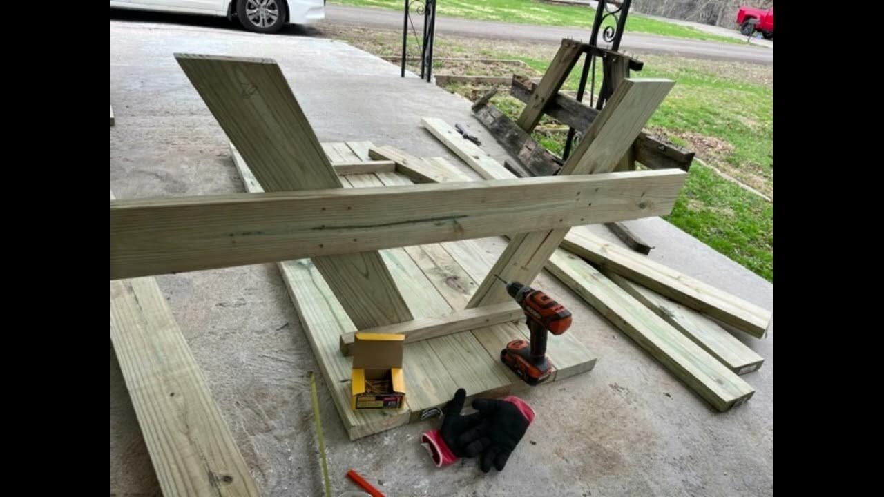Rebuilding an Old Picnic Table YouTube