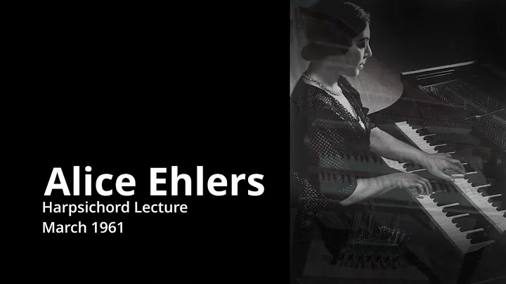 Alice Ehlers Harpsichord Disc 01 Part 01