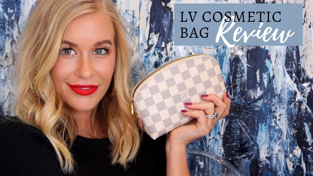 Louis Vuitton cosmetic pouch review + What's in my makeup bag 2018?