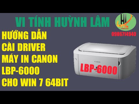 HD CAI DRIVER   MAY IN  CANON  LBP  6000 | Foci