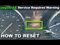 Jaguar XE Service Required Warning Reset - How To DIY