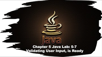 Principles of Programming Chapter 5, Java Lab 5-7
