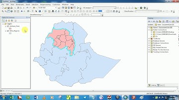 Selection by attribute and location using Arc map.