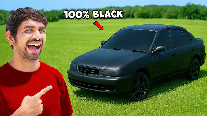 We Made World's Blackest Car - 100% Black