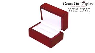 Red Rosewood Jewelry Dual Ring Box by Gems On Display 11 views 1 month ago 13 seconds