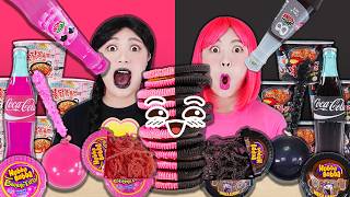 Âm thanh chế biến và thưởng thức hải sản luộc cay cùng nấm kim châm suốt 24 giờ! MUKBANG HIU