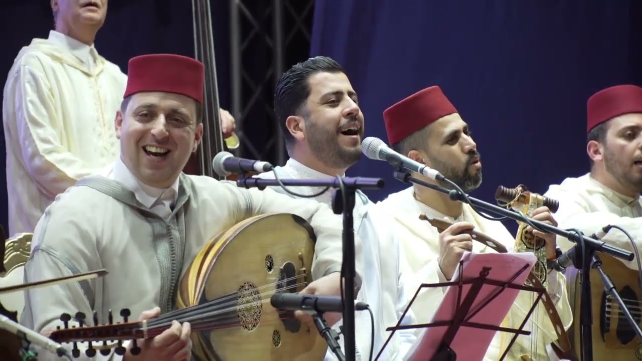 من مهرجان الموسيقى الأندلسية المغربية بتطوان، جوق تطوان برئاسة الفنان فهد بنكيران