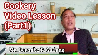 Cookery Module1 Video lesson 1  Cookery Terminology A to D Part 1