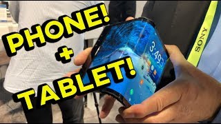 World's First FOLDABLE PHONE   Tablet (Galaxy X Look Alike)