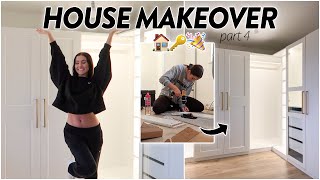 BUILDING MY DREAM DRESSING ROOM! Ikea Pax & Norrfly Lighting! House Makeover Part 4 | Hannah Renée