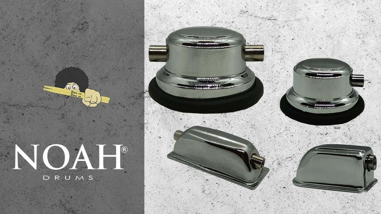 Canoa Dupla Para Tom/Caixa/Surdo cromada - Noah NSP621 - D'Groove