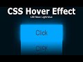 CSS Hover Effects - LED Neon Light-blue