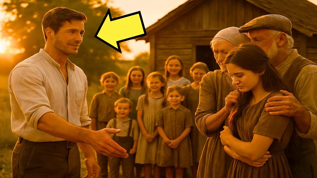 قدمها والداها بسبب عقمها… حتى اختارها مزارع أرمل لديه 7 أطفال