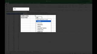 Generating Random Block Samples in Excel