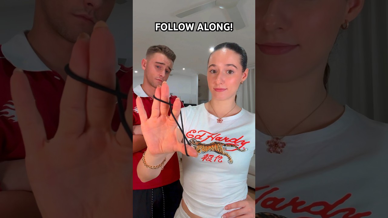 CAN YOU DO IT? 😳🤔🤣 VIRAL TIKTOK HAIR TIE TRICK TUTORIAL? 👀 #shorts #viral #trend #tutorial