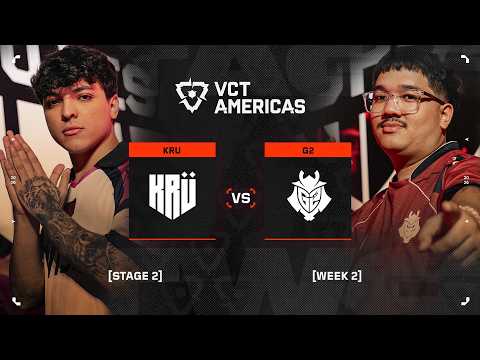 KRU vs G2 - VCT Americas Stage 2 - Week 3 Day 1