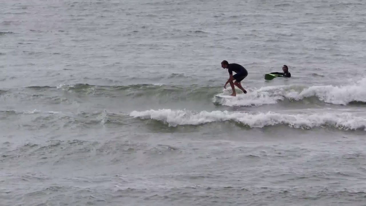 Surfing on Lake Michigan! YouTube