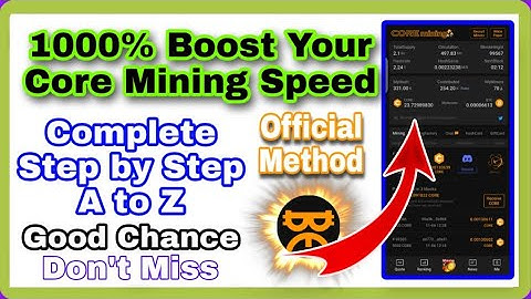 Satoshi Core Mining Speed Boost 1000% Increase Your Satoshi Core Mining Speed with 100% Real Method