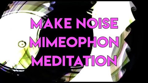 A Make Noise Mimeophon Meditation with a single AJH Synth voice in repeater Heaven