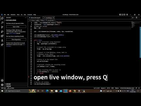 free screen recorder using python