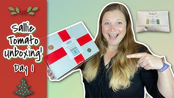 Sallie Tomato Christmas Advent Unboxing day one 2021