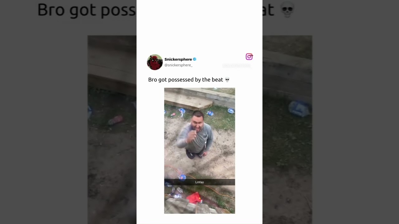 Bro got possessed by the beat💀 