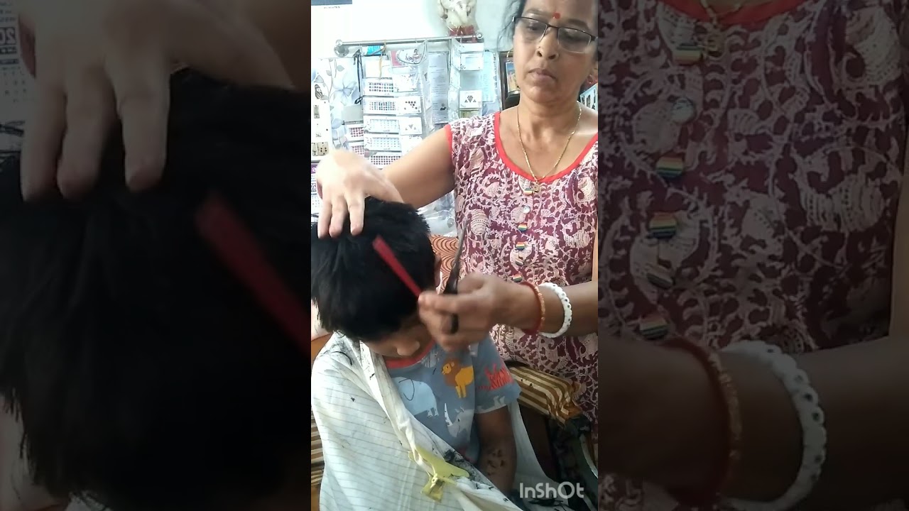 একটা ৬বছর মেয়ের বয়েজ কাটিং কাটা হোল #@manjudebsharma7958