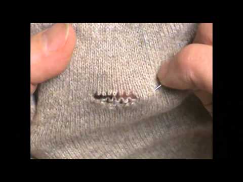 Lavoro a macchina da maglieria: Rammendare maglie cadute