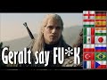 Say F*CK (in 15 languages. Different Languages) The Witcher