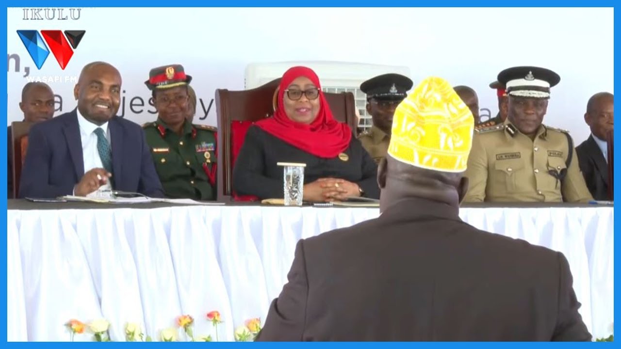 MWANAJESHI AJILIPUA MBELE YA RAIS SAMIA  - 