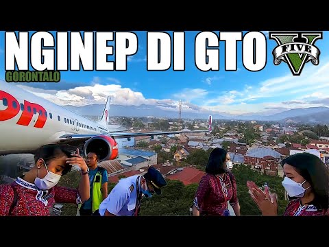 COCKPIT VIEW -  NGINEP DI GORONTALO, DJALALUDDIN AIRPOT