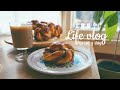 SUB【北欧暮らし】シナモンロール(レシピ付き)｜春を待ちわびる庭｜VLOG Cinnamon roll (recipe)